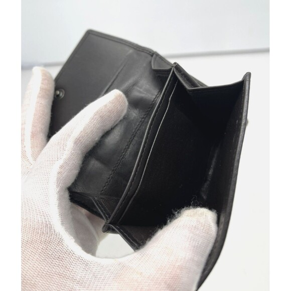 GUCCI Horse Bit clasp GG Logo Brown Canvas Leather trim Bifold Wallet Italy made - Picture 12 of 16